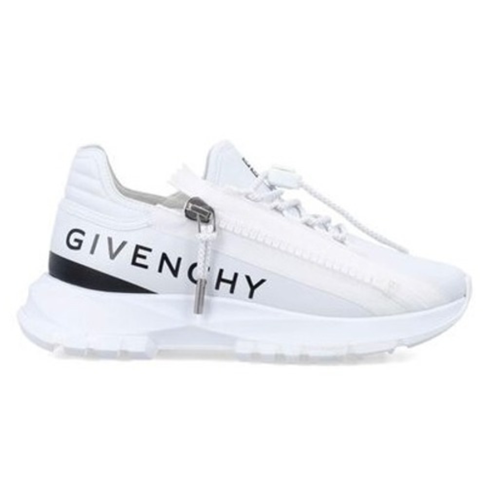 GIVENCHY Spectre Zip Runner Sneaker Size 37 White Leather Designer Shoes